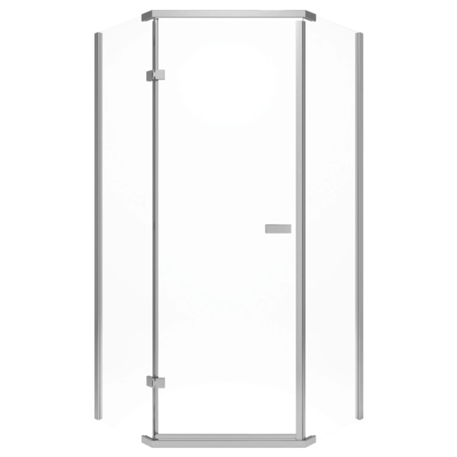 71-7/8 In. H X 35-7/8 In. W Frameless Neo-angle Shower Door