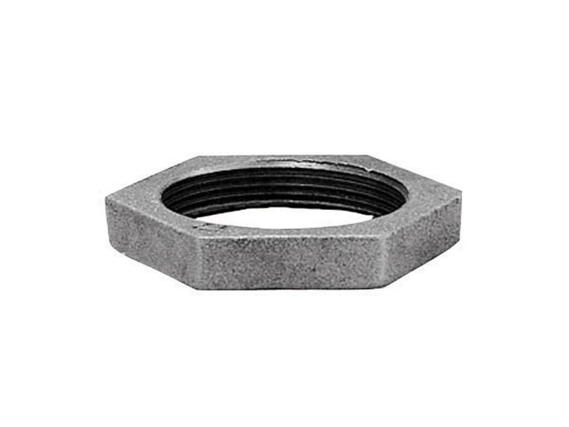One Half Inch Galvanized Steel Pipe Locknut for Secure Threaded Connections