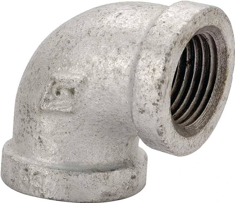 Galvanized 90 Degree Reducing Elbow 3/4 Inch X 1/2 Inch - Model 2b-3/4x1/2g