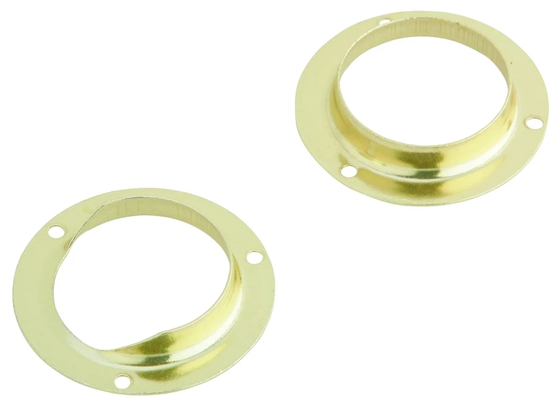 Sp585f3 Closet Pole Sockets, 1-3/8 In, Steel, Bright Brass, Pack Of 25
