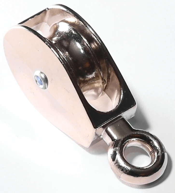 0174zd-2 Single Tackle Pulley, 2 Inch, Fixed Eye, Zinc Plated