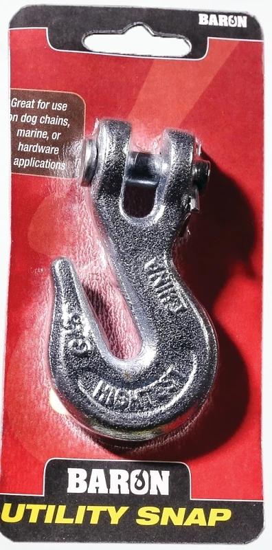 C-330-1/4 Electro-galvanized Clevis Grab Hook, 1/4 In, 2600 Lb Capacity