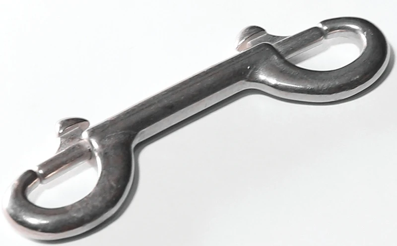 161z Nickel Plated Double End Bolt Snap 3-1/2 In With 70 Lb Capacity