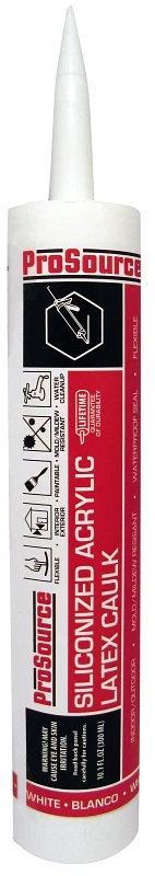 78502ca Silicone Latex Paint Caulk, White, 10 Oz, Pack Of 12