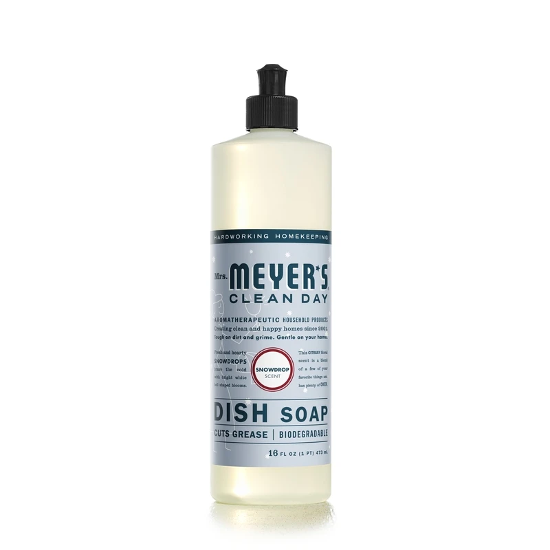 Liquid Dish Soap, Snowdrop, 16 oz.