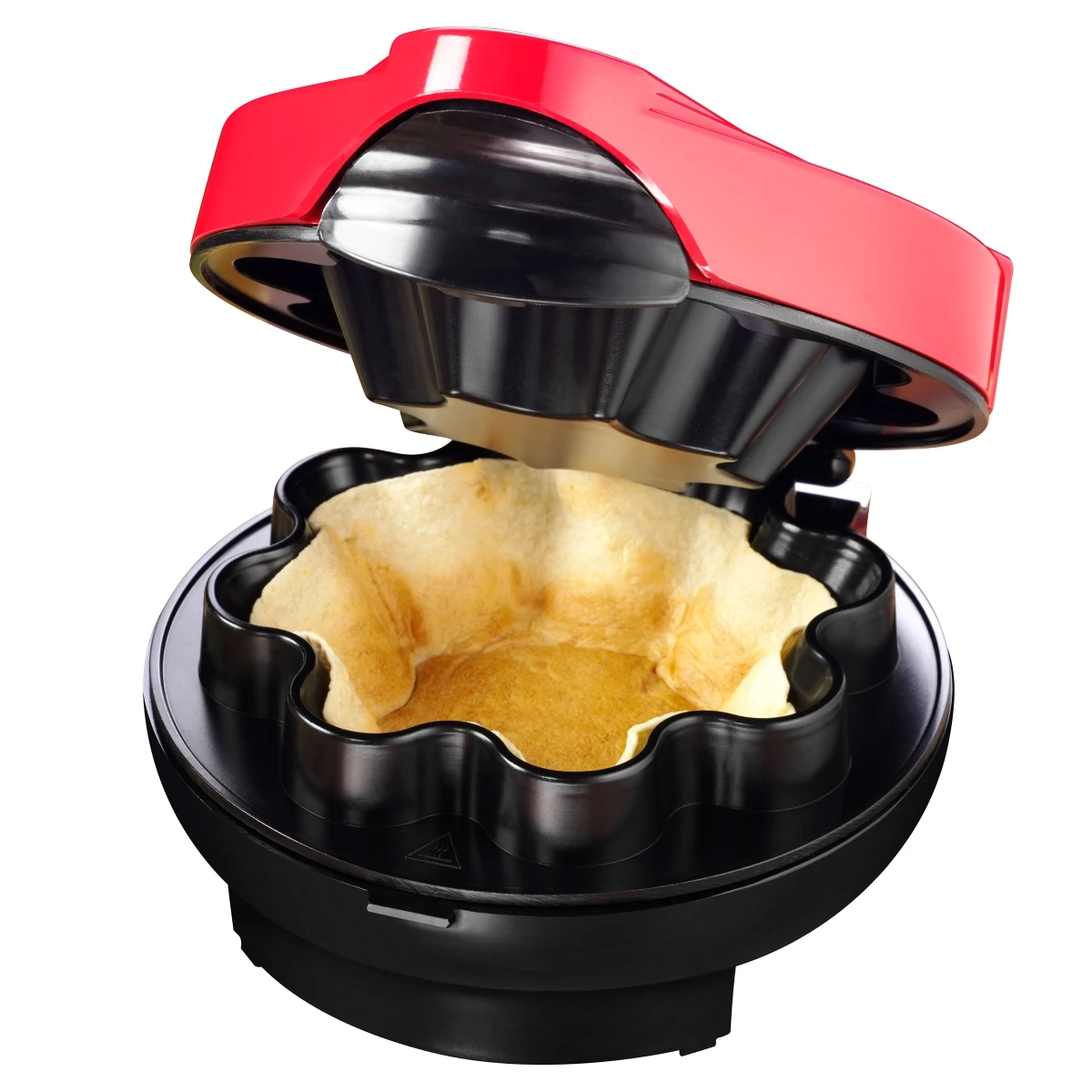 Tortilla Bowl Maker, Red - Bakes 8-10 Inch Tortillas