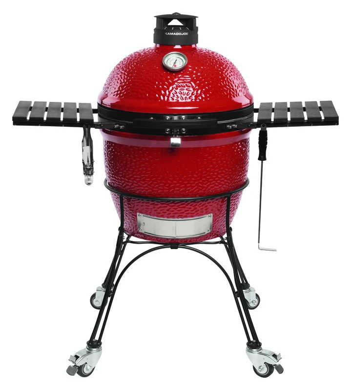 Classic Ii 18 In. Blaze Red Ceramic Charcoal Grill With Cart