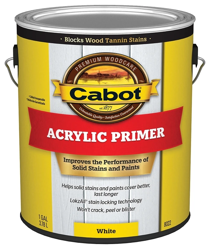 Problem-solver White Acrylic Exterior Primer, 1 Gallon, Model 8022