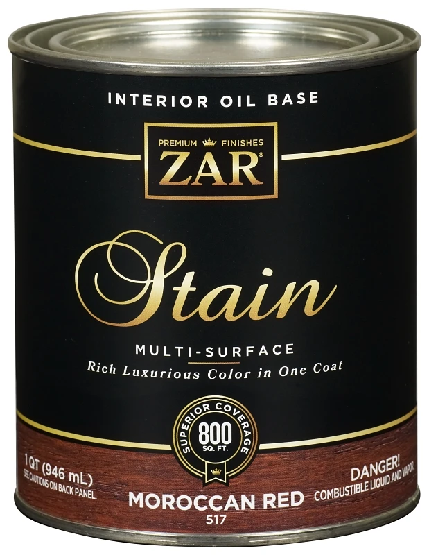 Interior Wood Stain Moroccan Red 1 Quart