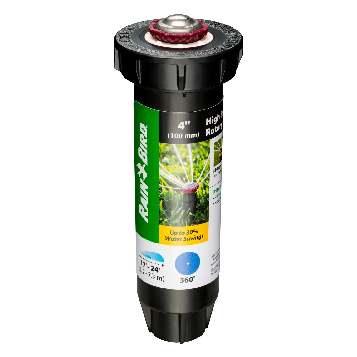 22safpro Full Circle 4-inch Pop-up Rotary Sprinkler, 17 To 24 Feet Coverage