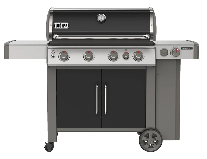 Genesis Ii E-435 4-burner Lp Gas Grill With Side & Sear Burners, Black