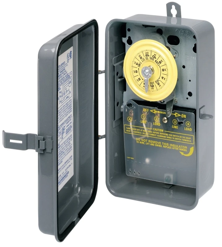 40a 120v 4000w Gray Mechanical Outdoor Timer T101rd89