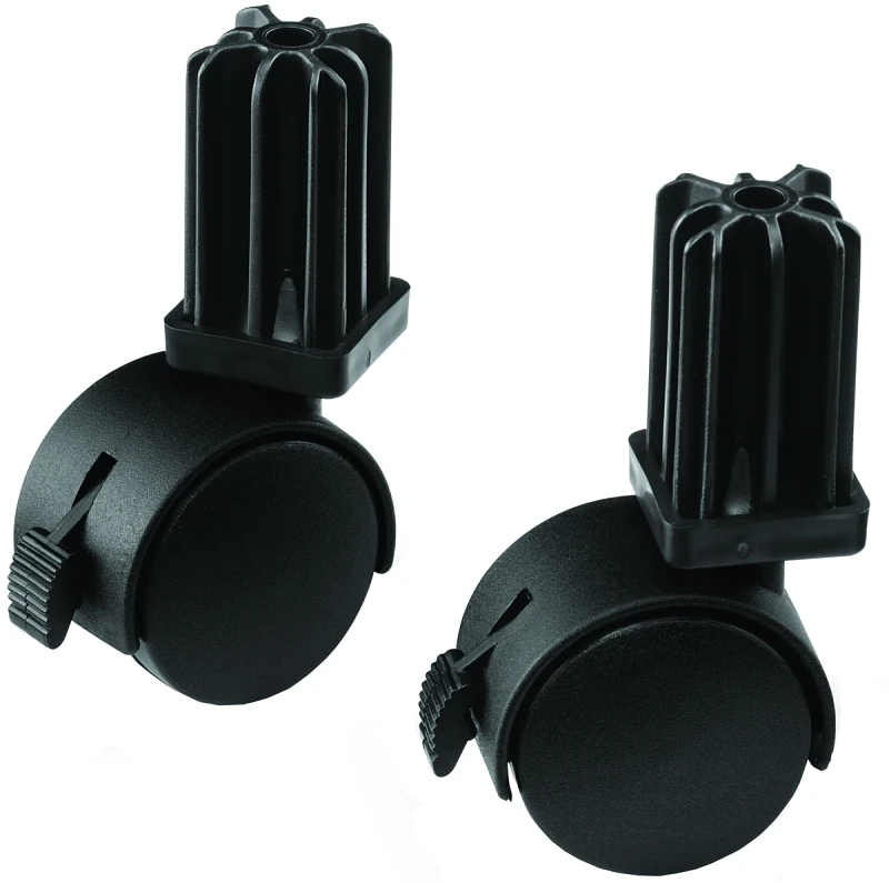 Black Plastic Grill Replacement Caster & Insert For Genesis And Charcoal Grills