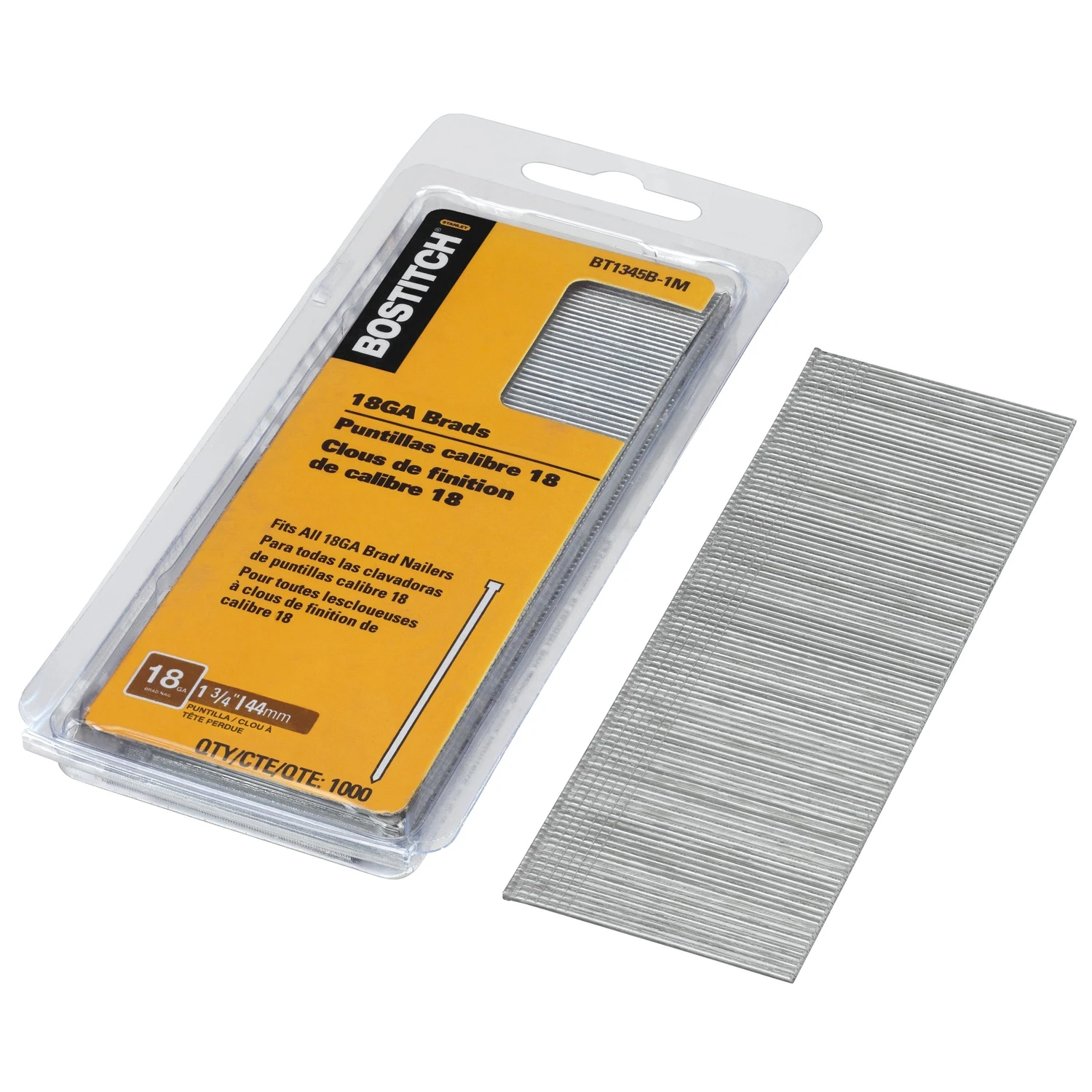 Brads, 18 Gauge, 1.75 In., 2,000-Ct.