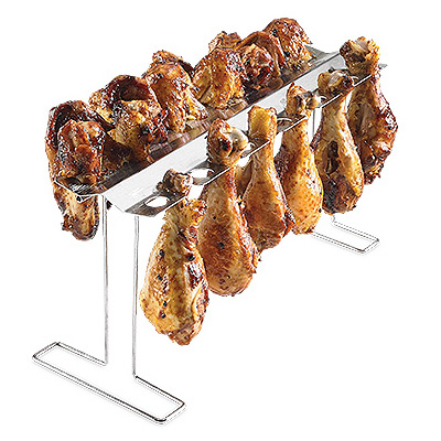 Jr. Ez Legs & Wings Rack, Stainless Steel, Model 00344tv
