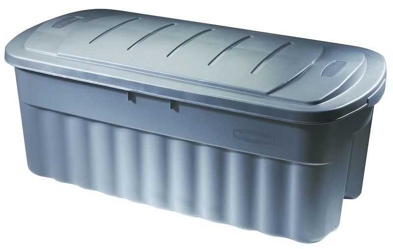 Roughneck Storage Container, Dark Indigo Metallic, 50-Gallons