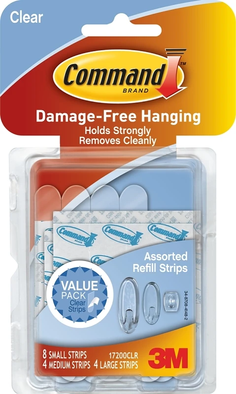 Assorted Clear Adhesives Refill Pack