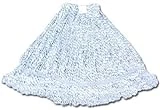 4 Ply Natural Yarn Cotton Mop Head, Cut End, Blue/White, Green Seal Certified, 24 oz.