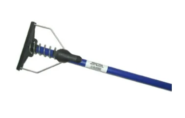 Household Spring-Lever Metal Mop Handle & Plastic Head, 48 x 7/8 In.