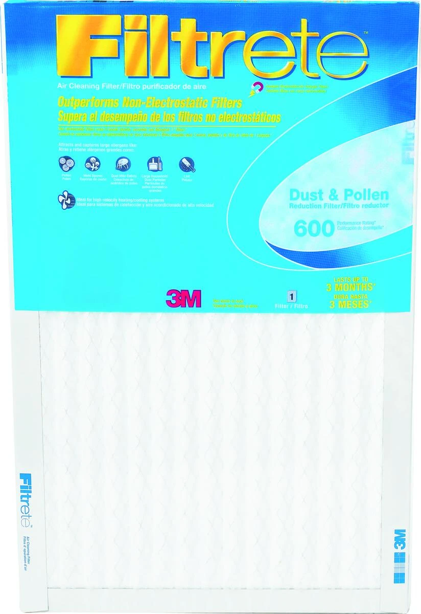 14x25x1 Clean Living Furnace Filter, Merv 7, 600 Mpr, 1 Pk