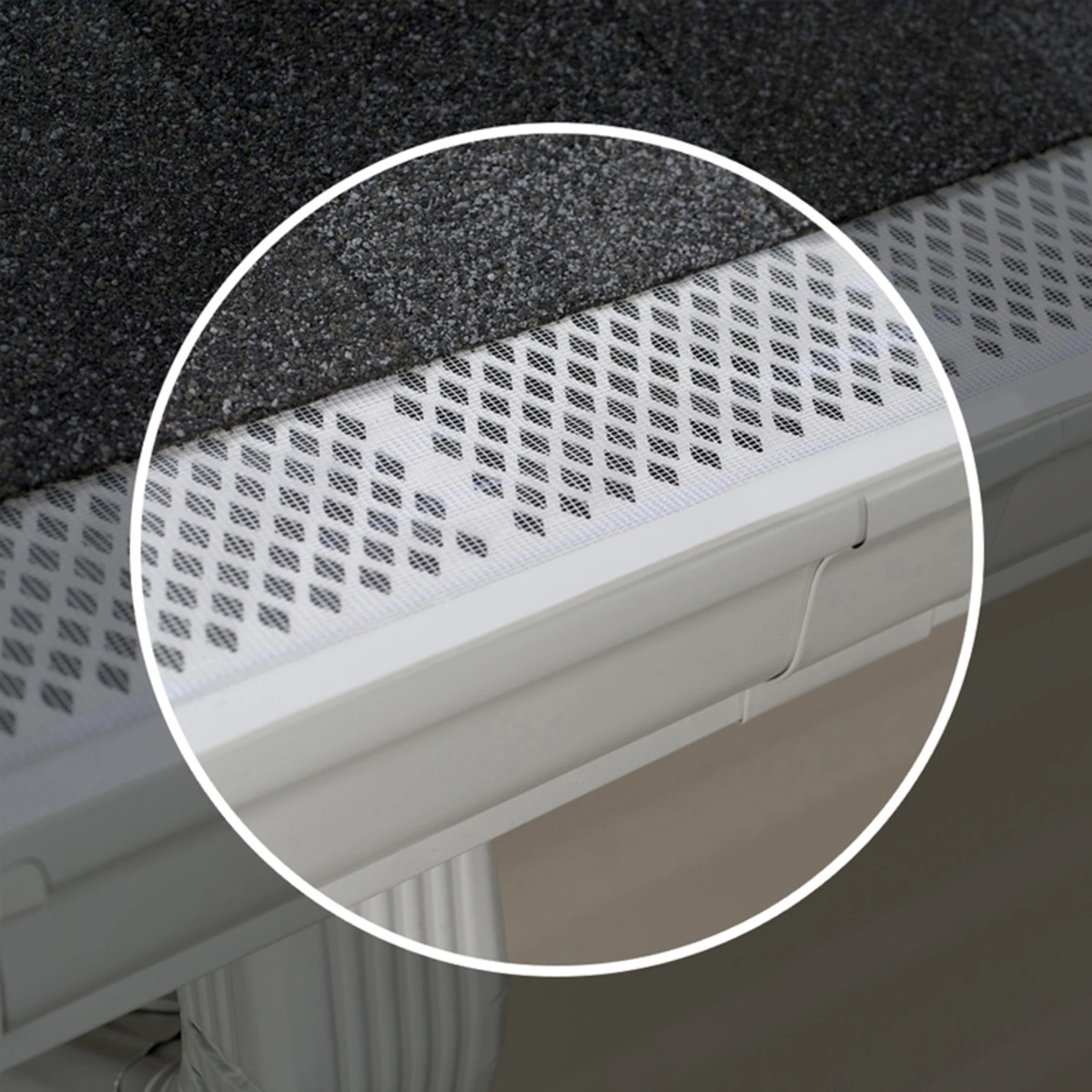 6-1/2 In. X 3 Ft. White Vinyl Snap-in Gutter Filter