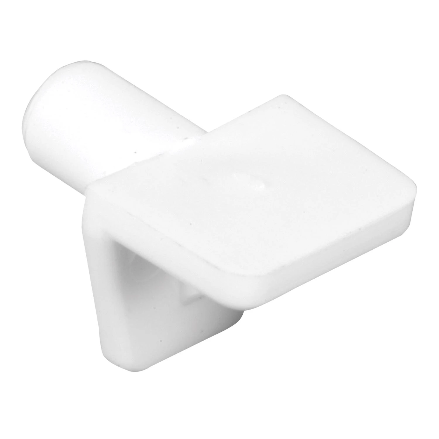 25-Lb. Shelf Support Pegs, White Plastic, 1/4 In., 8-Pk.