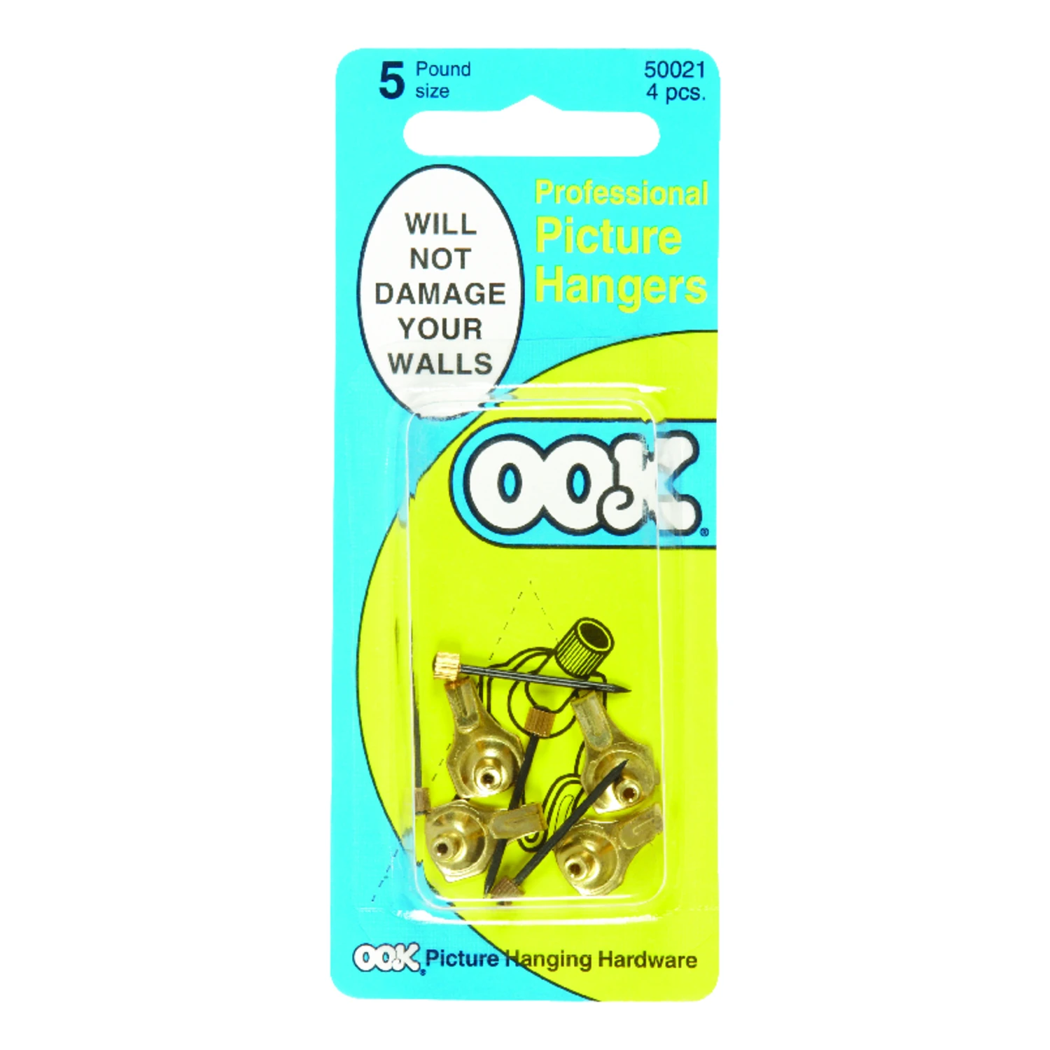 Hillman OOK Picture Hanging Kit 5 lb 4 pk Hillman OOK Picture Hanging Kit 5 lb 4 pk