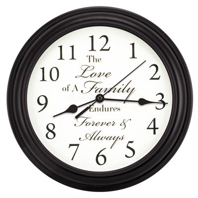 11.25 Inch Inspirational Wall Clock With Quartz Movement