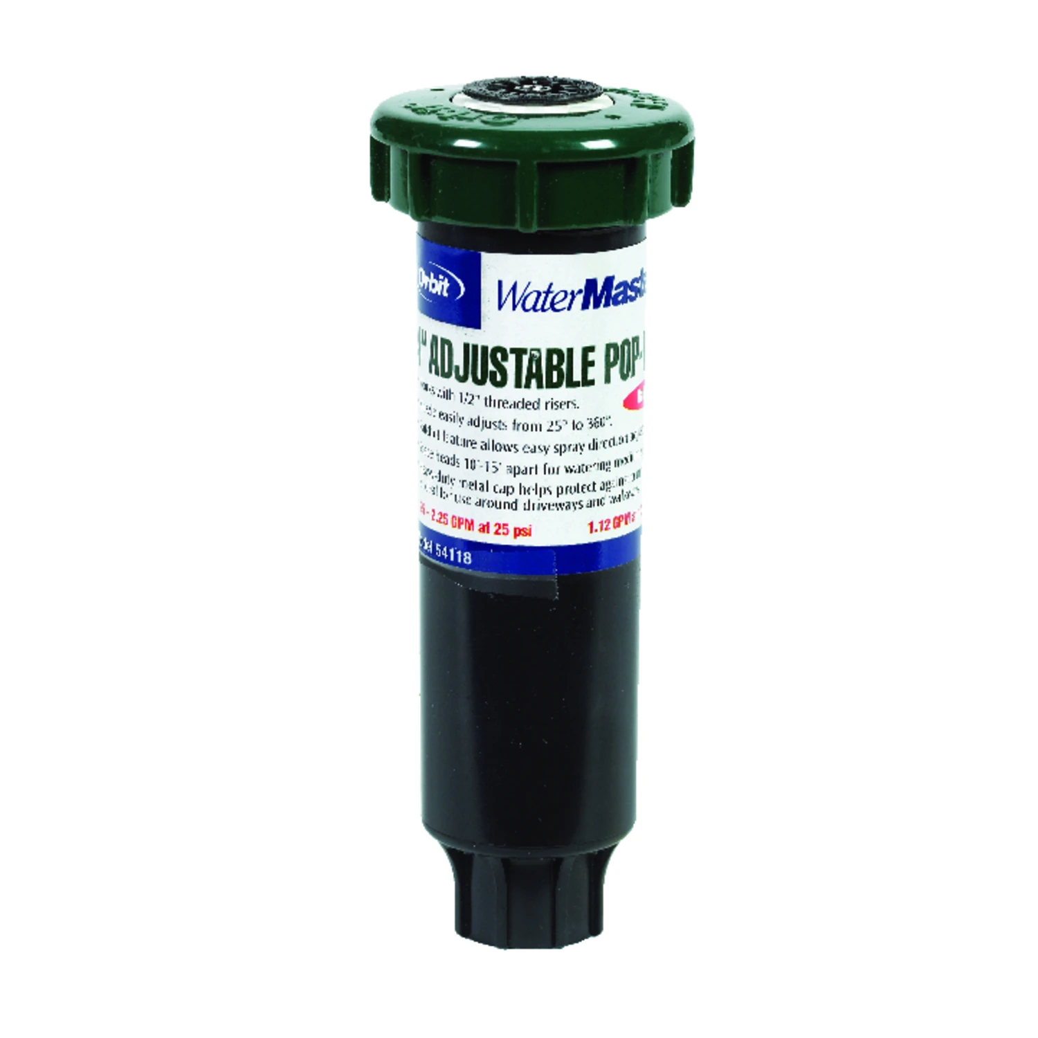 Pro Series Sprinkler Head, Hard Top, 15-Ft. Adjustable Pattern, 4-In. Pop-Up