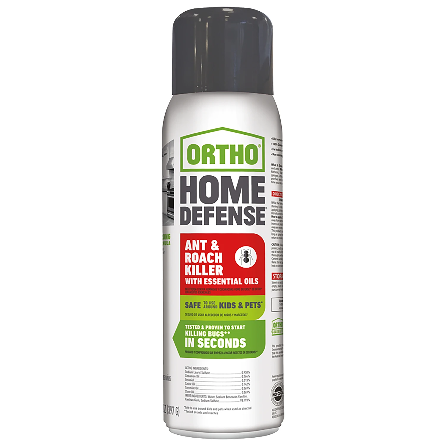 Home Defense Ant and Roach Killer Spray, 14 Ounce Can