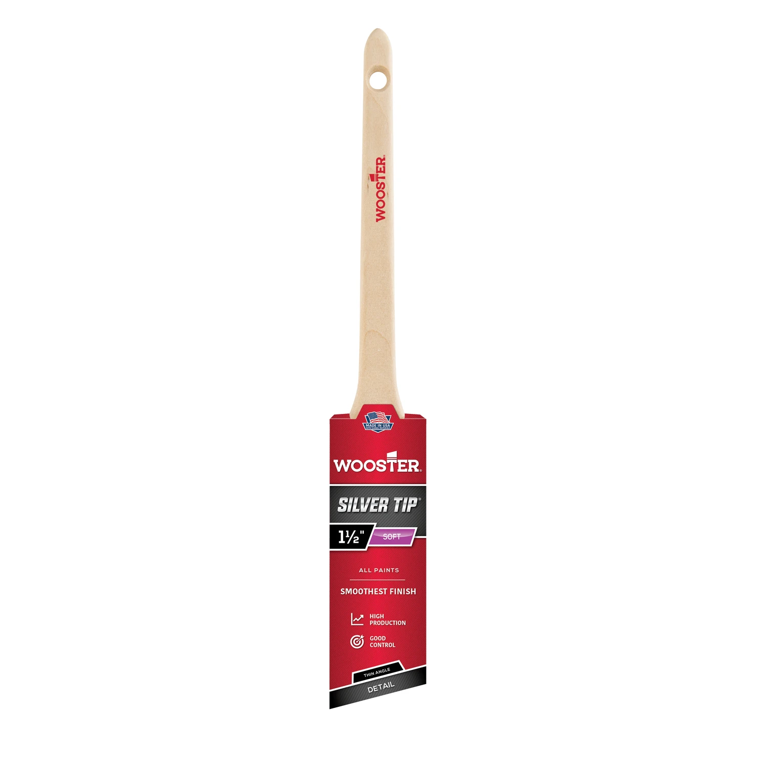 Silver Tip 1-1/2 In. Thin Angle Sash Paint Brush - Model 5224-1 1/2