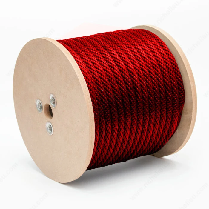 Polypropylene Rope, Solid Braid, Red, 5/8 In. x 200 Ft.