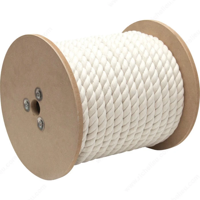 Rope, Twisted Cotton, Natural, 3/8 In. x 300 Ft.