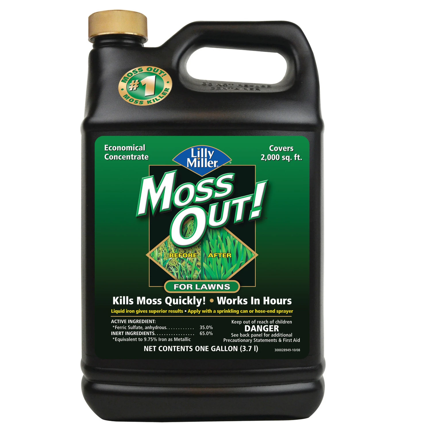 Moss Out! 1 Gallon Concentrate Moss & Algae Killer For Lawns
