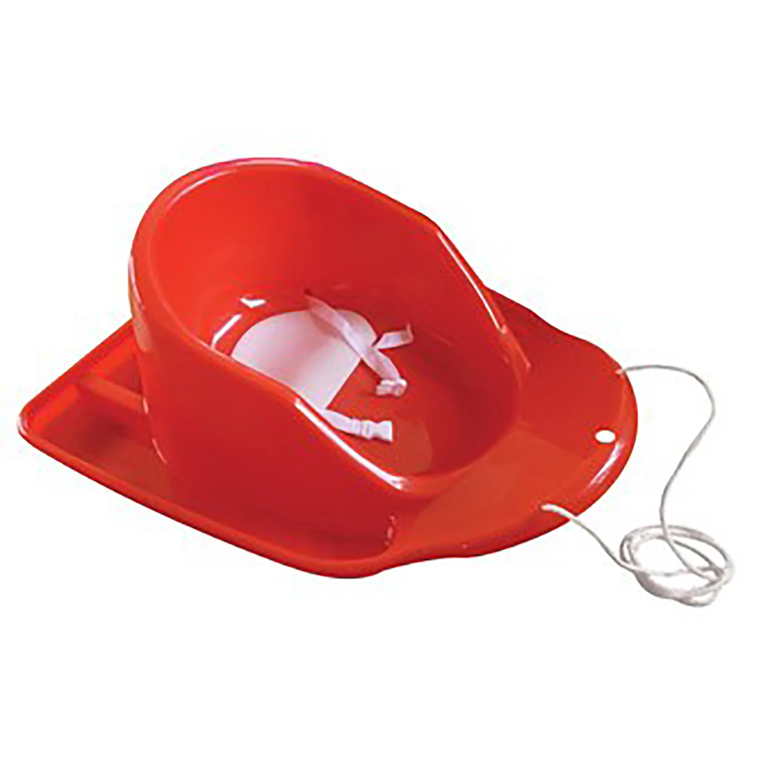 Toddler Boggan Polyethylene 26-1/2 In. Snow Sled With Safety Features