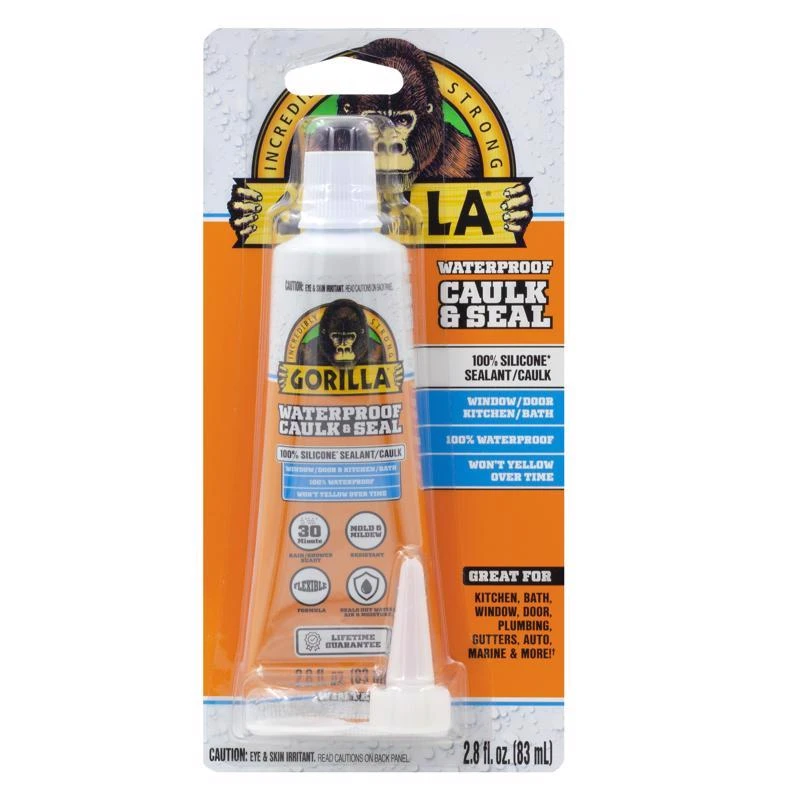 2.8 Oz. White Silicone Sealant, Mold & Mildew Resistant, Pack Of 6