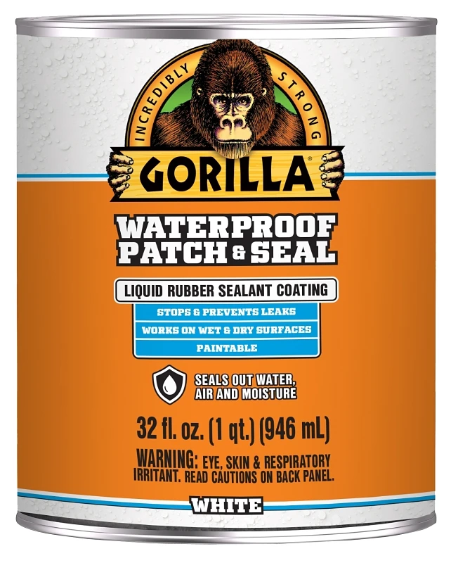 32 Oz. White Waterproof Patch & Seal Liquid - Flexible Rubberized Coating