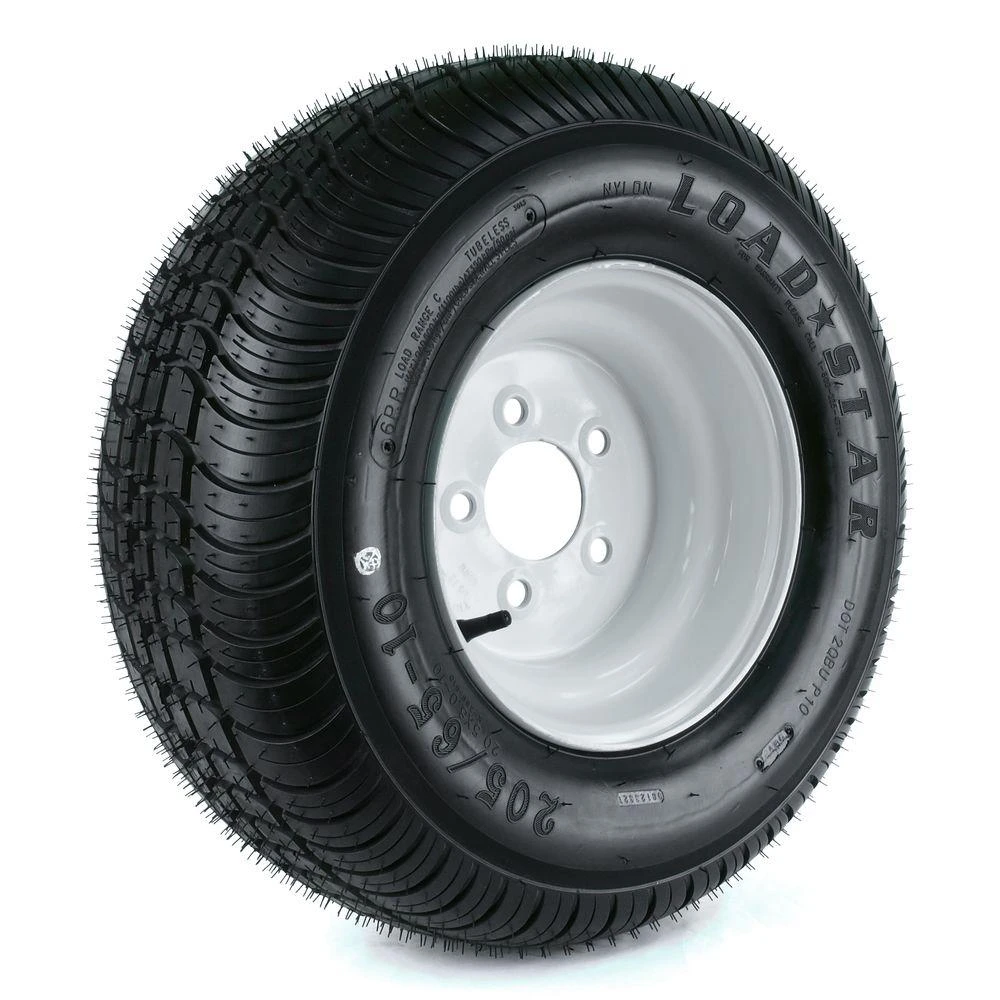 205/65-10 Lrc Bias 5-hole Trailer Tire And Wheel Assembly