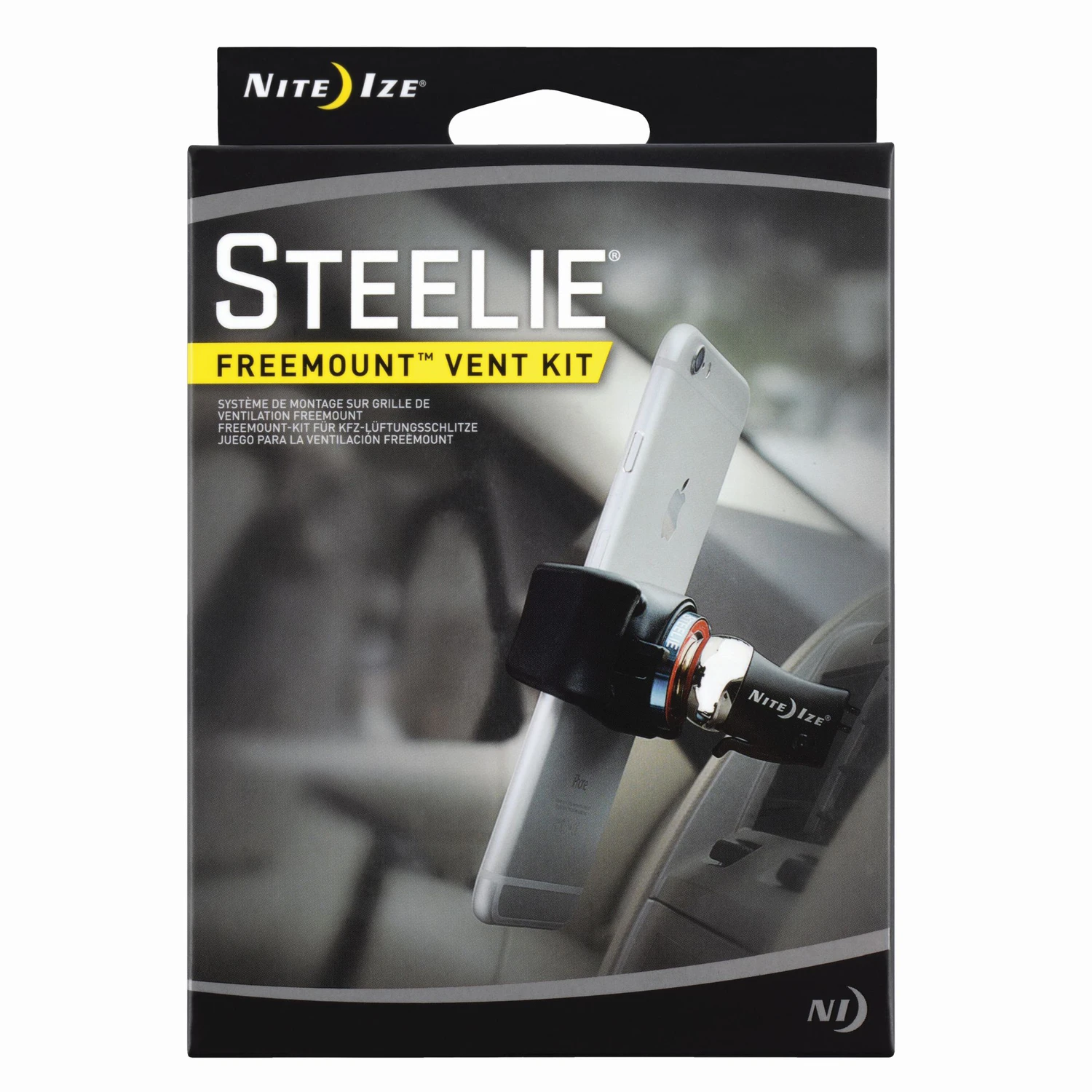 Steelie Freemount Black/silver Universal Vent Kit For Smartphones