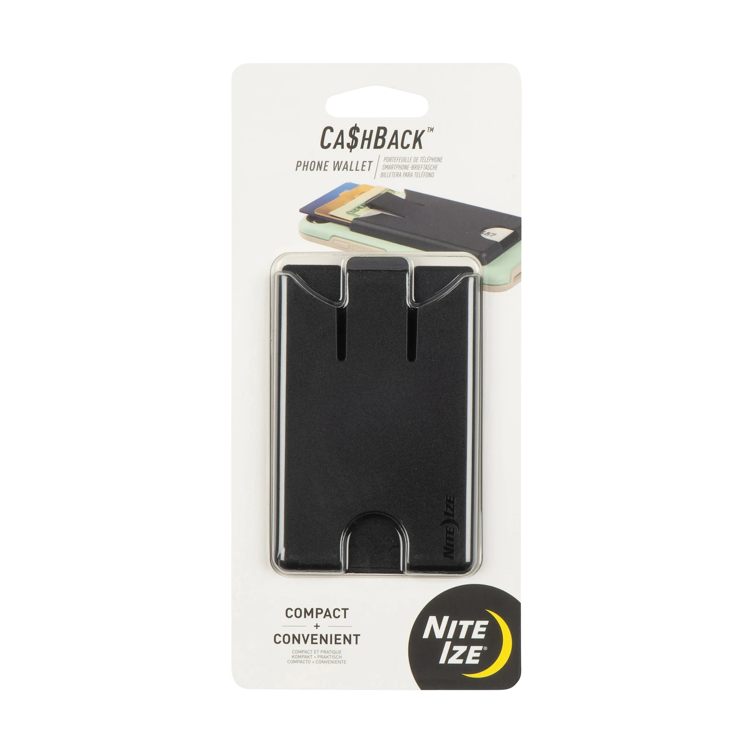 CashBack Black Cell Phone Wallet Accessory
