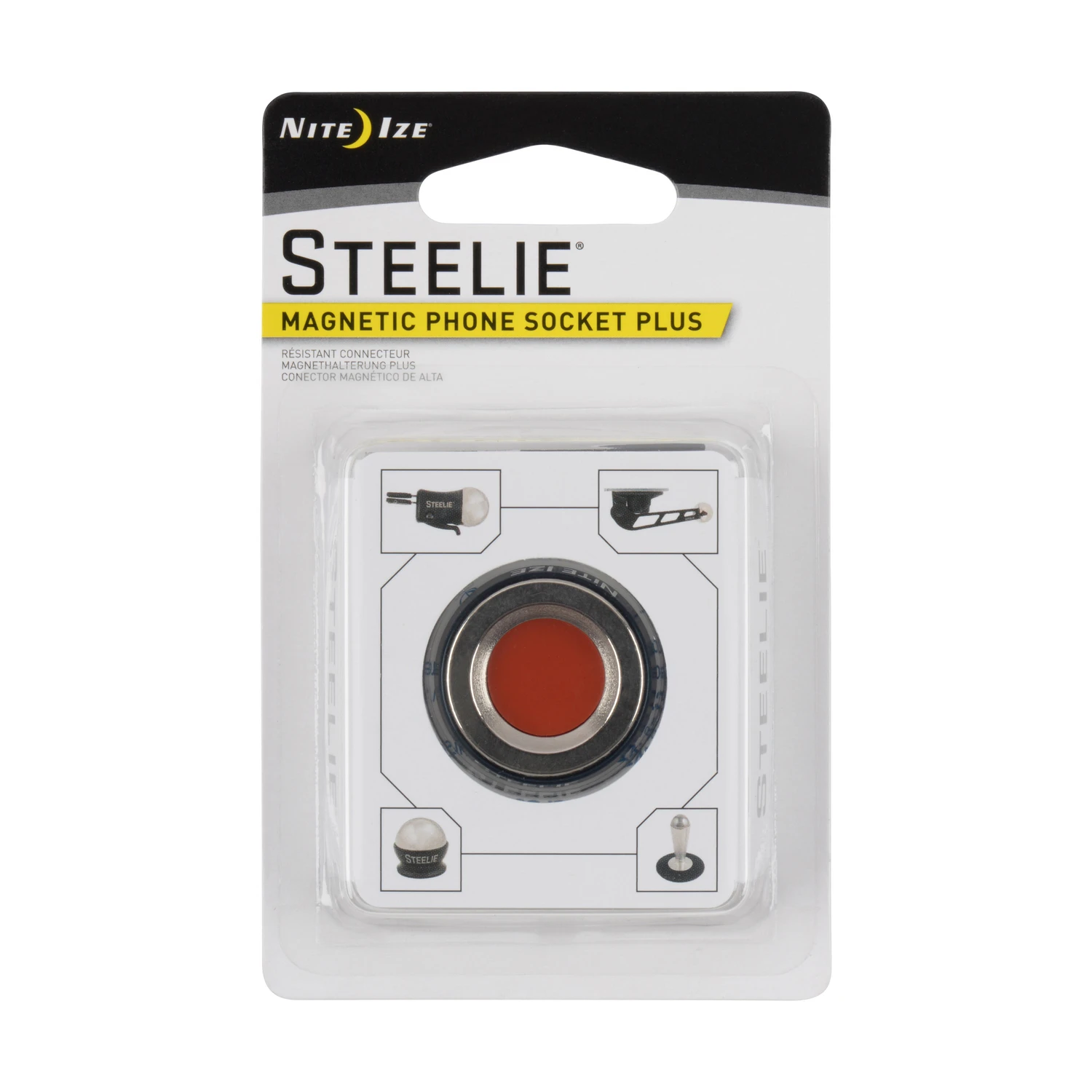 Steelie Magnetic Phone Socket Plus For All Mobile Devices - Model Sthdm-11-r7