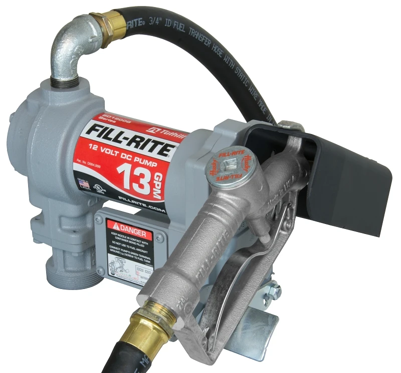 DC Fuel Transfer Pump, Cast Iron, 13 GPM, 12-Volt
