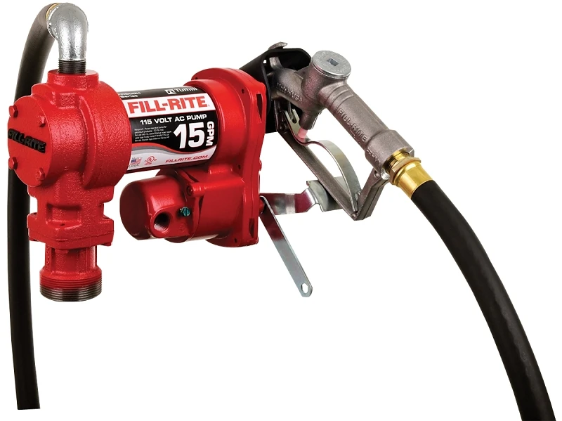 115v Ac 15 Gpm Cast Iron Fuel Transfer Pump With Hose And Nozzle