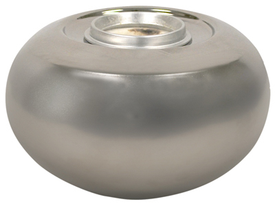 Clean Burn Tabletop Torch, Ceramic, Silver, Model 1114145