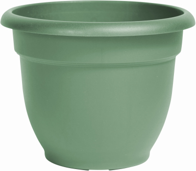 Ariana 10 In. Plastic Self Watering Planter - Thyme Green