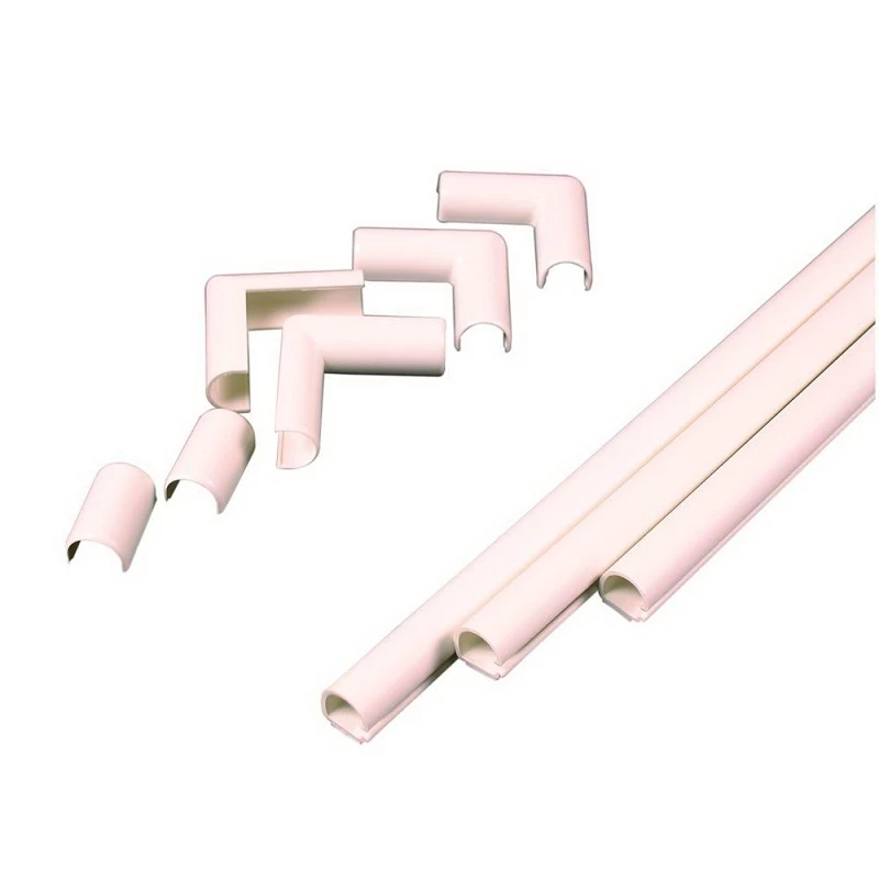 Cordmate 1/2 In. X 3 Ft. Ivory Cord Cover Kit With Elbows And Couplings
