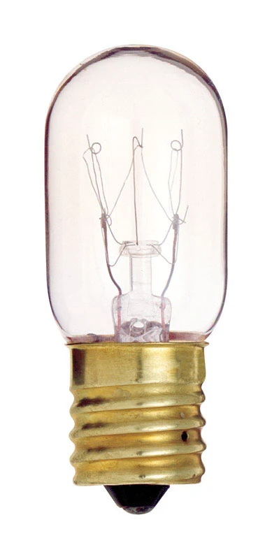 Satco 15W Clear Intermediate Base T7 Incandescent Tubular Appliance Light Bulb