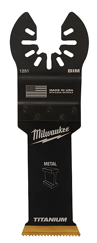 Milwaukee Universal Fit Open-Lok 1-1/8 in. W Bi-Metal Multi-Tool Oscillating Blade Multi-Material 3