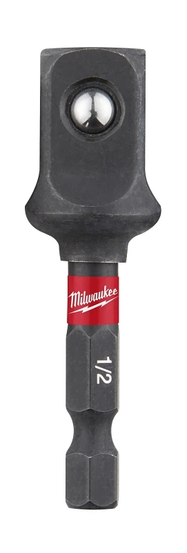 Milwaukee SHOCKWAVE 1/4 In. Hex to 1/2 In. Square Socket Adapter