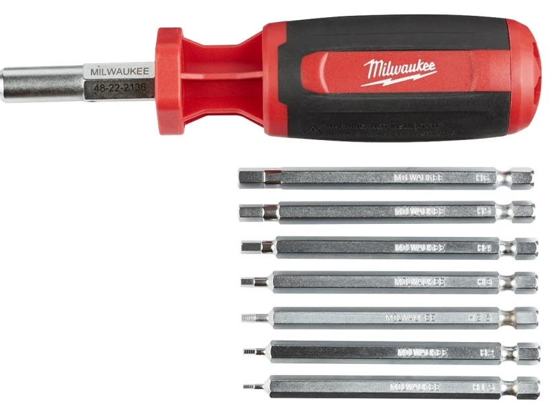 9-in-1 Metric Hex Multi-bit Screwdriver With Magnetic Bit Retention